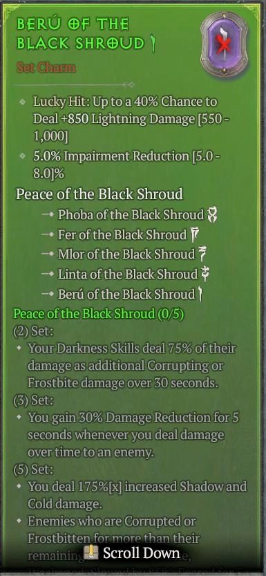 BUY BERU OF THE BLACK SHROUD 4S#31804-Diablo 4 Items