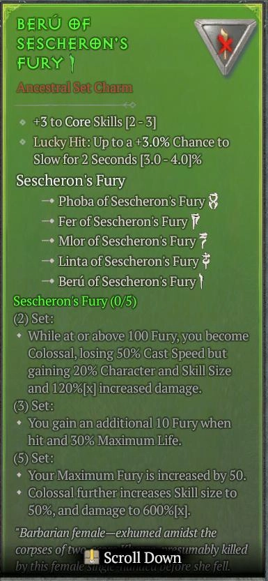 BUY BERU OF SESCHERON'S FURY 4S#31870-Diablo 4 Items