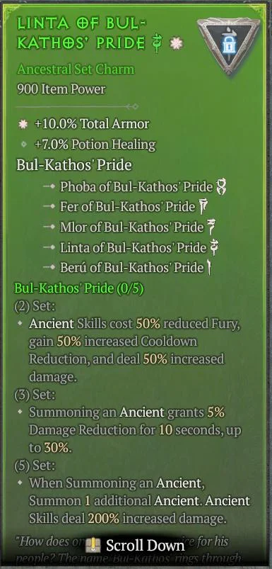 BUY LINTA OF BUL-KATHOS' PRIDE 1S#3312-Diablo 4 Items