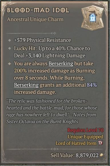 BUY BLOOD-MAD IDOL 7S#3312-Diablo 4 Items