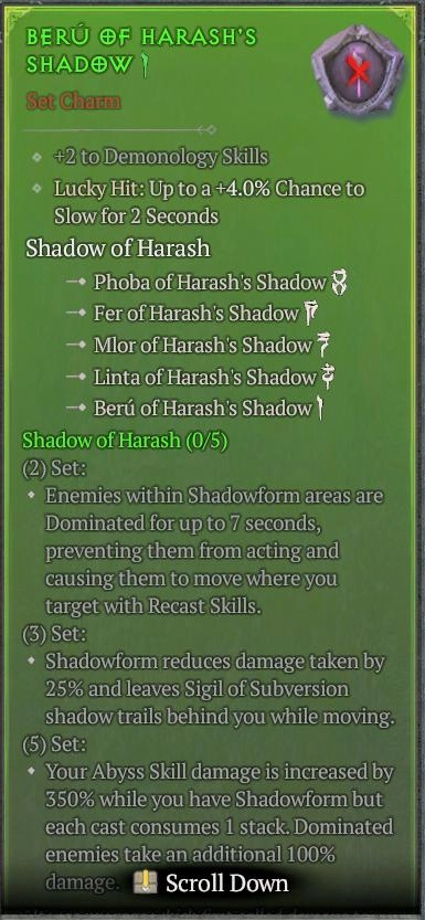 BUY BERU OF HARASH'S SHADOW 1S#3312-Diablo 4 Items