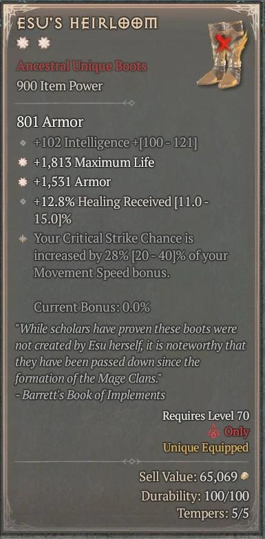 BUY ESU'S HEIRLOM 2S#33948-2-Diablo 4 Items