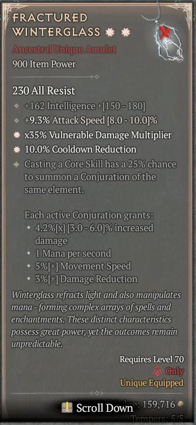 BUY FRACTURED WINTERGLASS 2S#33948-7-Diablo 4 Items