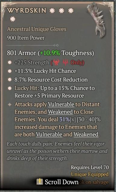 BUY WYRDSKIN 3S#33948-Diablo 4 Items