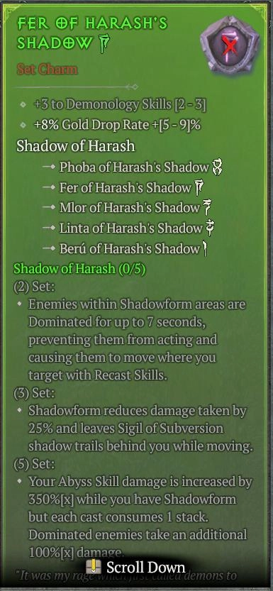 BUY FER OF HARASH'S SHADOW 56-3S#3938-Diablo 4 Items