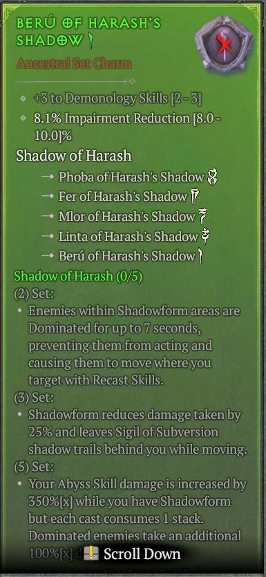 BUY BERU OF HARASH'S SHADOW 56-3S#3938-Diablo 4 Items