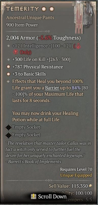 BUY TEMERITY 56-4S#3938-2-Diablo 4 Items
