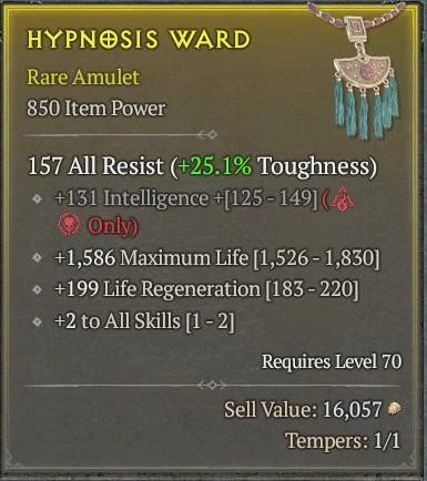 BUY HYPNOSIS WARD 56-5S#3938-Diablo 4 Items