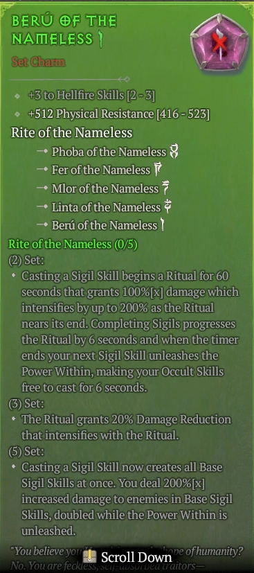 BUY BERU OF THE NAMELESS 57-6S#3938-Diablo 4 Items