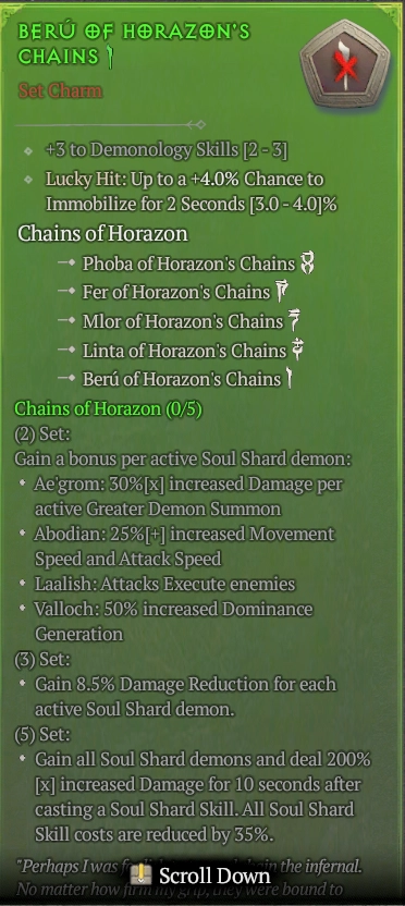 BUY BERU OF HORAZON'S CHAINS 57-6S#3938-Diablo 4 Items
