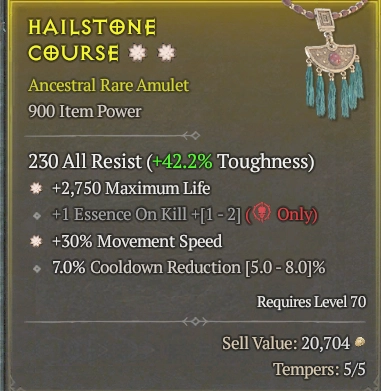 BUY HAILSTONE COURSE 57-7S#3938-Diablo 4 Items