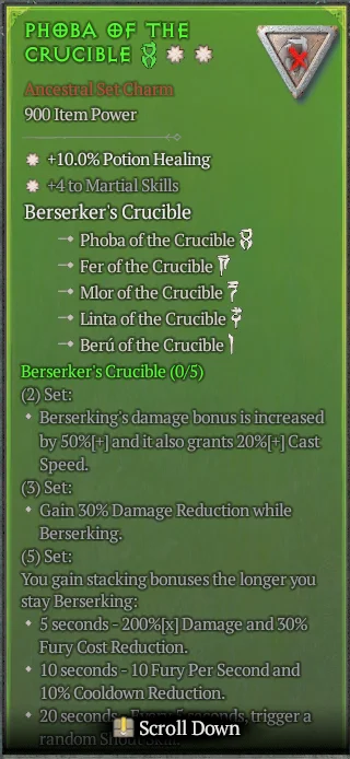 BUY PHOBA OF THE CRUCIBLE 2S#31582-Diablo 4 Items