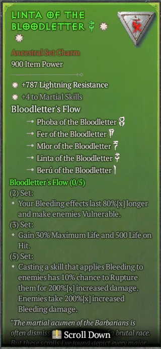 BUY LINTA OF THE BLODLETTER 2S#31582-Diablo 4 Items