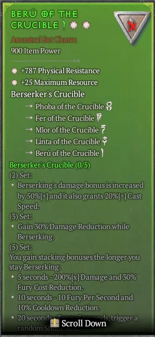 BUY BERU OF THE CRUCIBLE 2S#31582-2-Diablo 4 Items