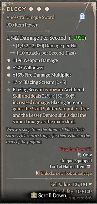 BUY ELEGY 3S#3640-Diablo 4 Items