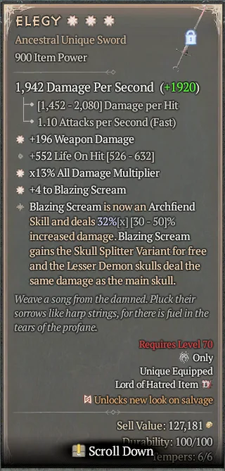 BUY ELEGY 3S#3640-2-Diablo 4 Items