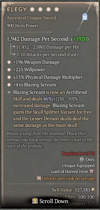 BUY ELEGY 4S#3640-6-Diablo 4 Items