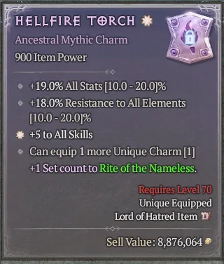BUY HELLFIRE TORCH 2S#3938-1-Diablo 4 Items