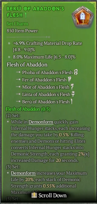 BUY BERU OF ABADDON'S FLESH 3S#3938-2-Diablo 4 Items
