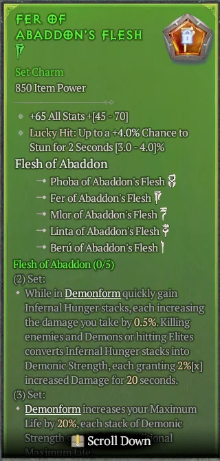 BUY FER OF ABADDON'S FLESH 3S#3938-5-Diablo 4 Items