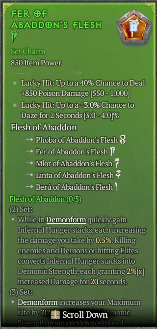 BUY FER OF ABADDON'S FLESH 3S#3938-10-Diablo 4 Items