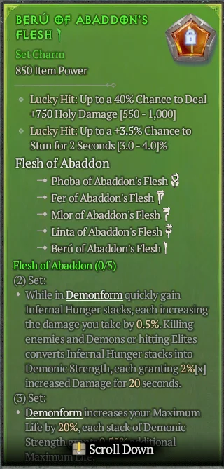 BUY BERU OF ABADDON'S FLESH 3S#3938-6-Diablo 4 Items