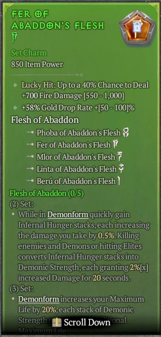 BUY FER OF ABADDON'S FLESH 3S#3938-11-Diablo 4 Items