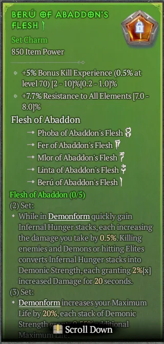 BUY BERU OF ABADDON'S FLESH 3S#3938-1-Diablo 4 Items