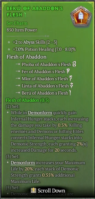BUY BERU OF ABADDON'S FLESH 3S#3938-3-Diablo 4 Items