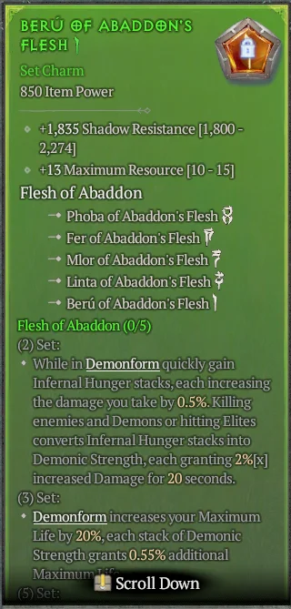 BUY BERU OF ABADDON'S FLESH 3S#3938-7-Diablo 4 Items