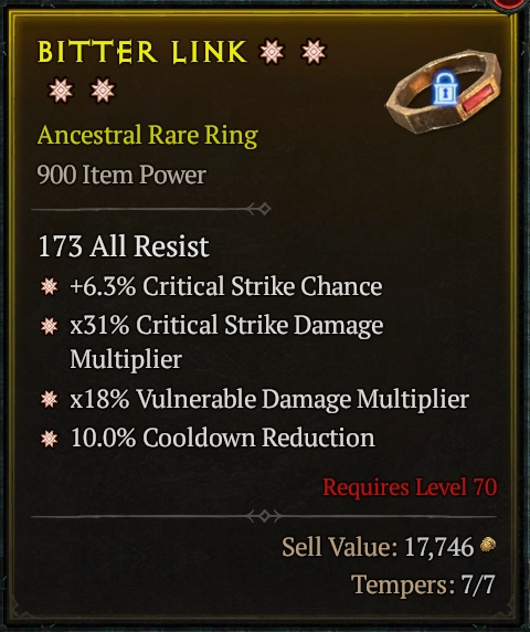 BUY BITTER LINK #0918-Diablo 4 Items