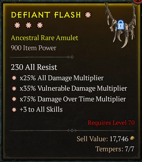 BUY DEFIANT FLASH #0918-Diablo 4 Items