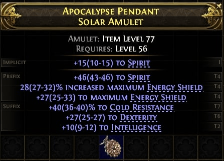 Apocalypse Pendant Solar Amulet