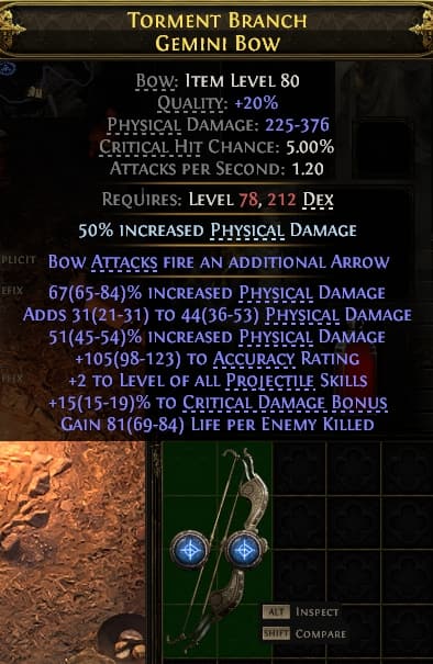 Torment Branch Gemini Bow
