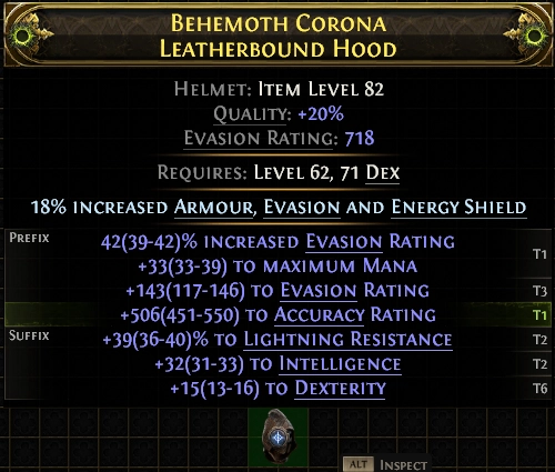 Behemoth Corona Leatherbound Hood#941356