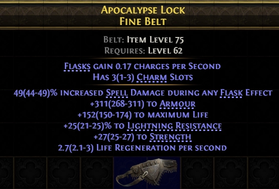 Apocalypse Lock Fine Belt#408689