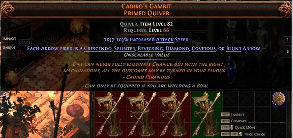 Cadiro's Gambit Primed Quiver#108525
