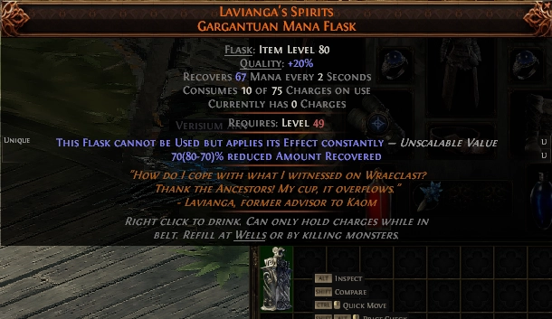 Lavianga's Spirits Gargantuan Mana Flask#219570