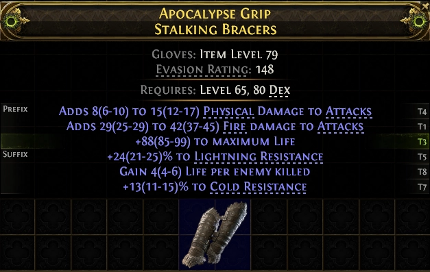 Apocalypse Grip Stalking Bracers#820656