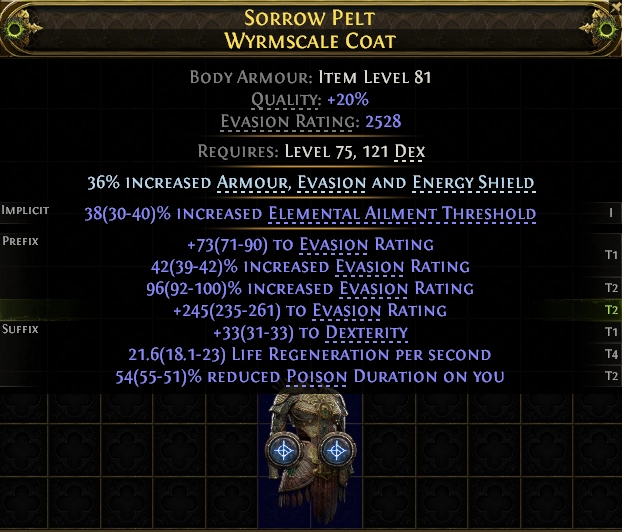 Sorrow Pelt Wyrmscale Coat#306988