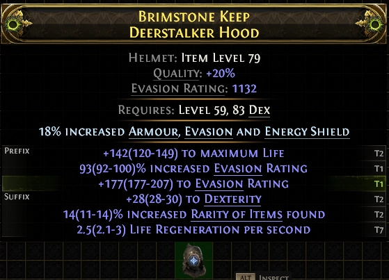 Brimstone Keep Deerstalker Hood#224173