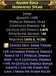 AGONY EDGE IRONHEAD SPEAR-1