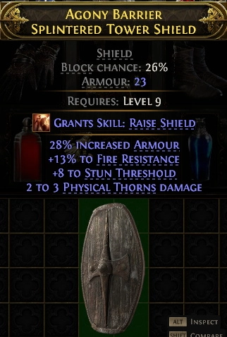 AGONY BARRIER SPLINTERED TOWER SHIELD-1