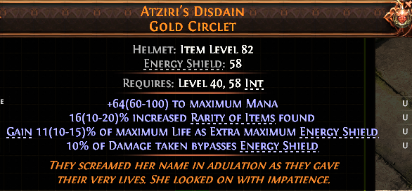 ATZIRI'S DISDAIN GOLD CIRCLET-1
