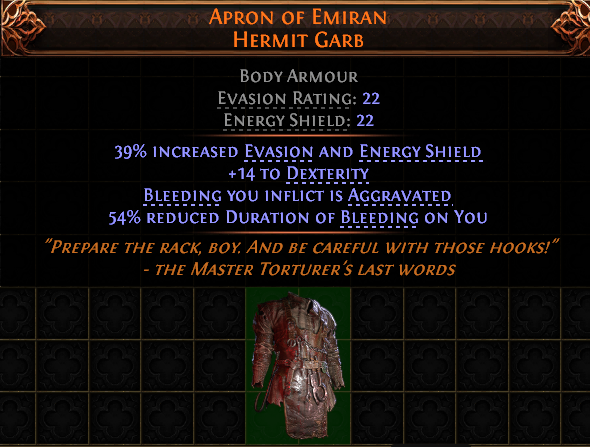 APRON OF EMIRAN HERMIT GARB-1