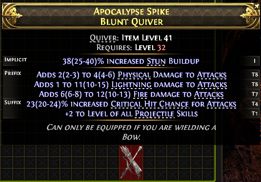 APOCALYPSE SPIKE BLUNT QUIVER -1