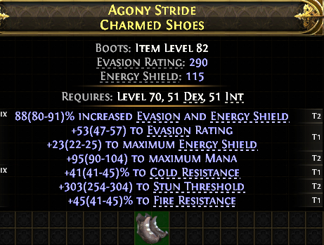 AGONY STRIDE CHARMED SHOES -1