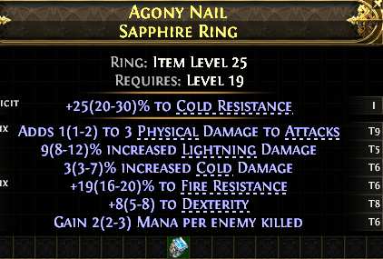 AGONY NAIL SAPPHIRE RING -1