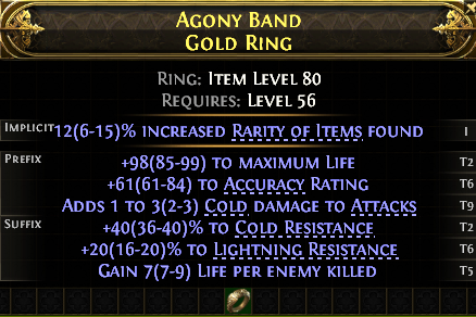 AGONY BAND GOLD RING -1