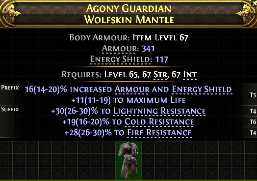 AGONY GUARDIAN WOLFSKIN MANTLE -1